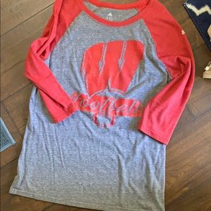 Adidas Wisconsin football top